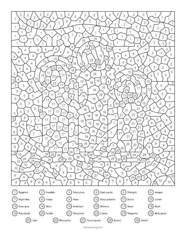 Color Three Candles Hard Color by Number online