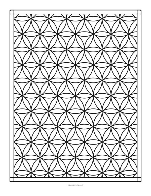 Color Flower Lattice Geometric 03 online