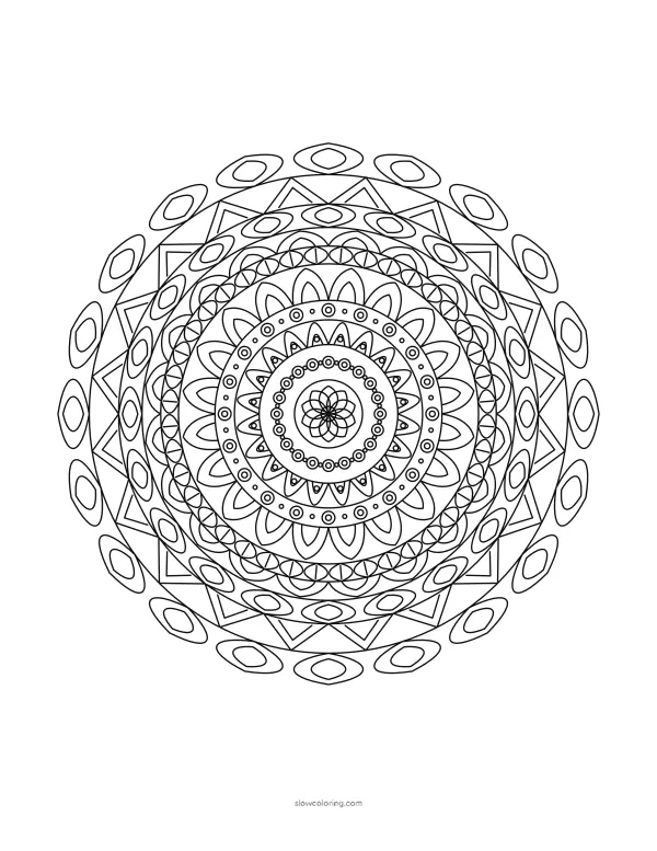 Color Detailed Mandala 02 online