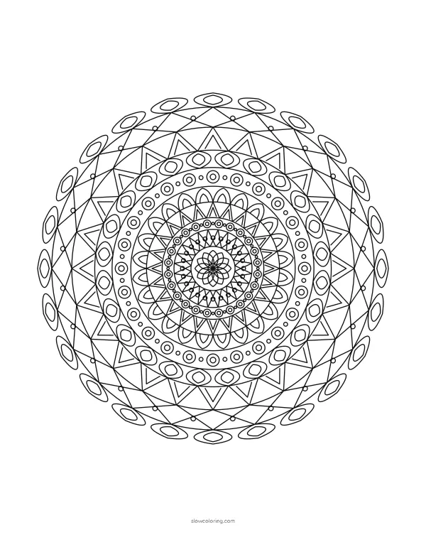 Color Detailed Mandala 03 online