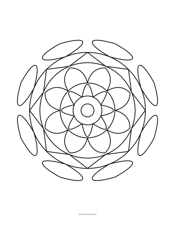 Color Easy Mandala 02 online