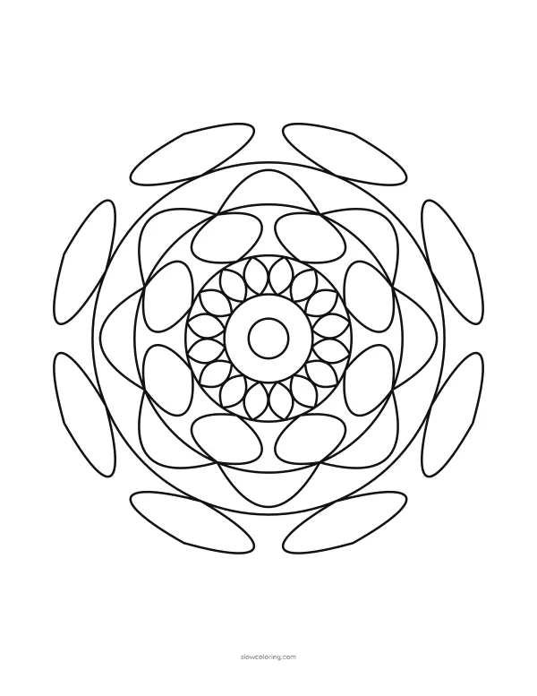 Color Easy Mandala 03 online