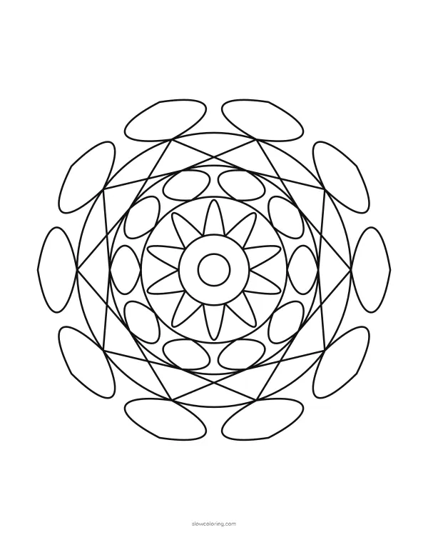 Color Easy Mandala 04 online